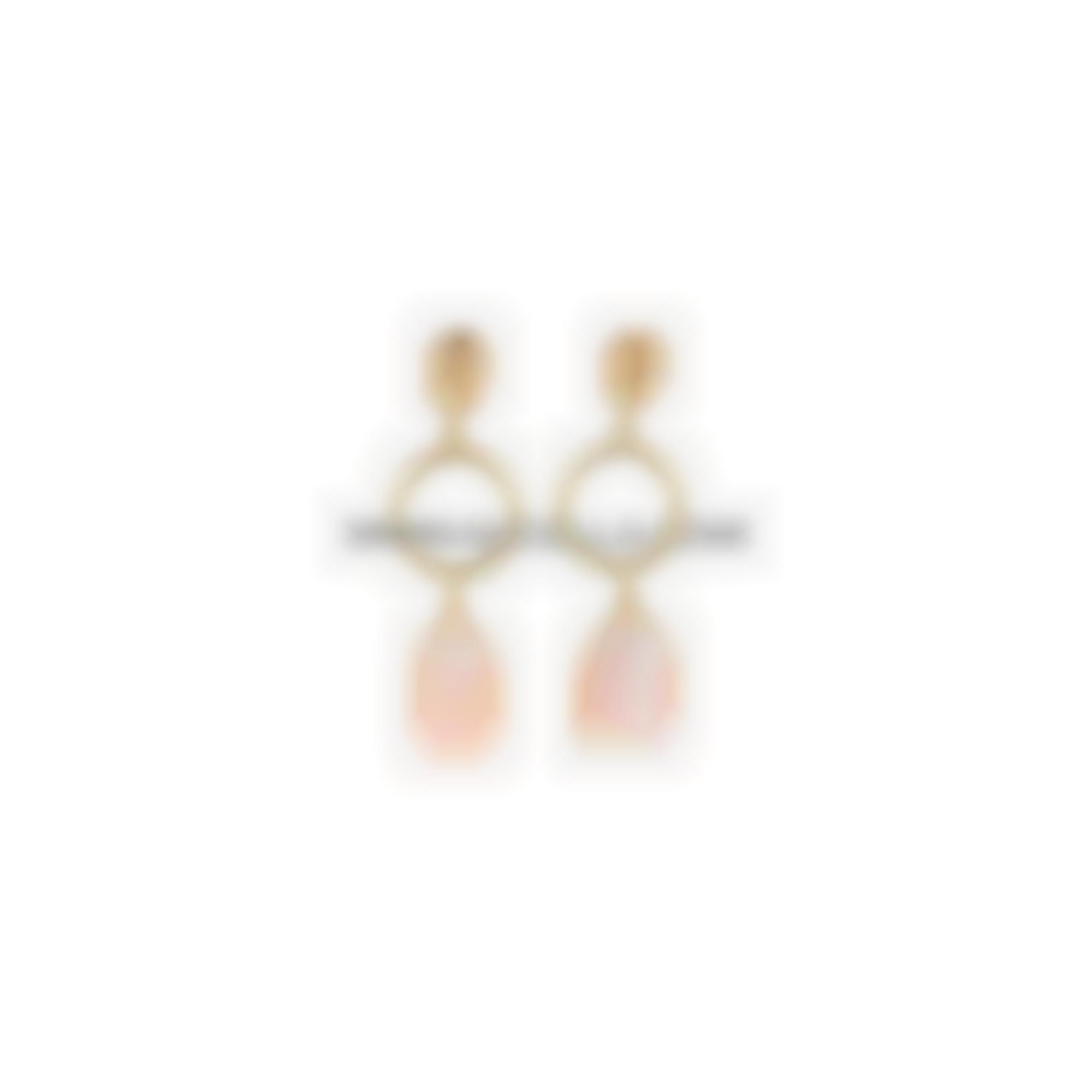 Earrings set in silver 925 with natural pink coral cabochons